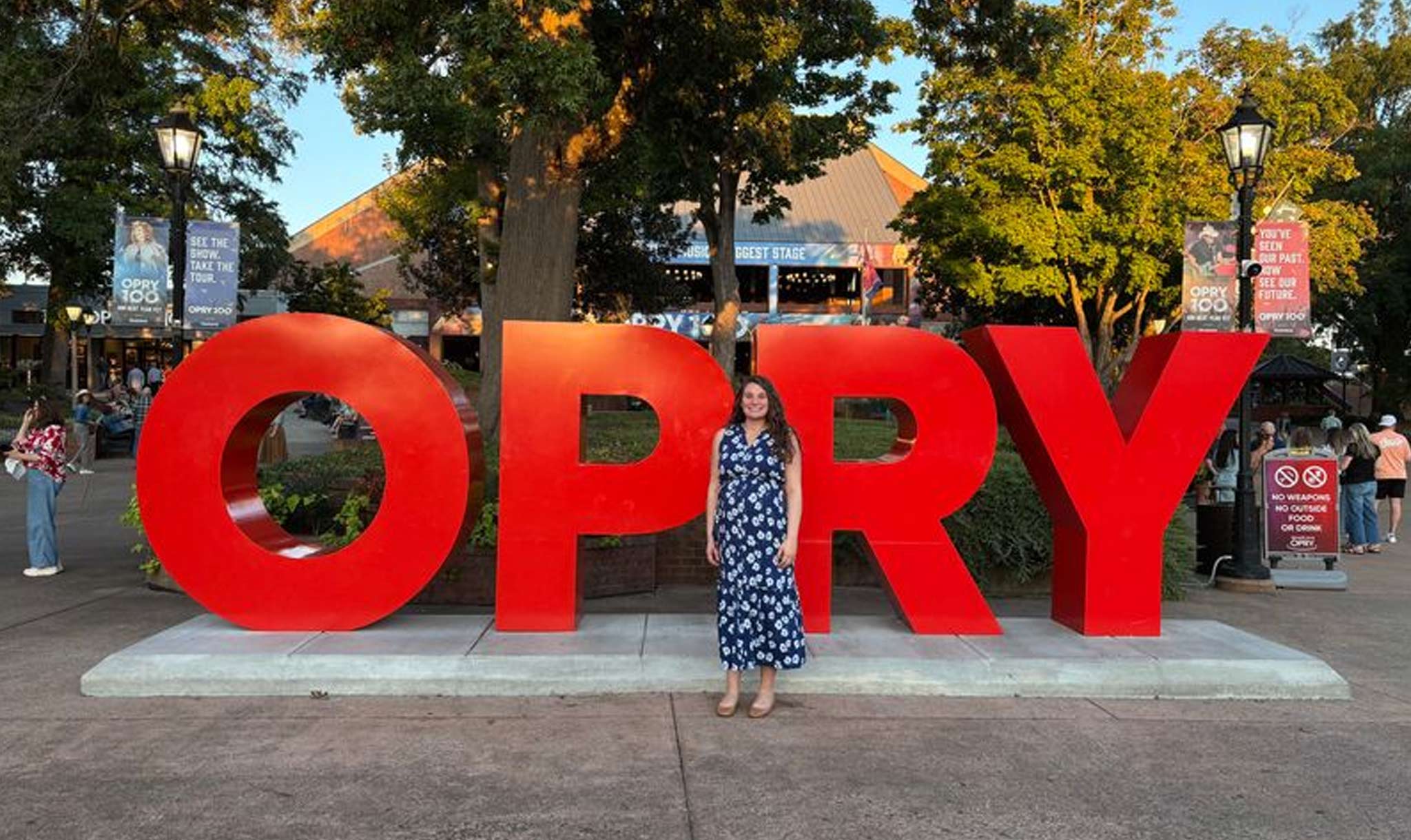 The reporter saw the Grand Ole Opry!