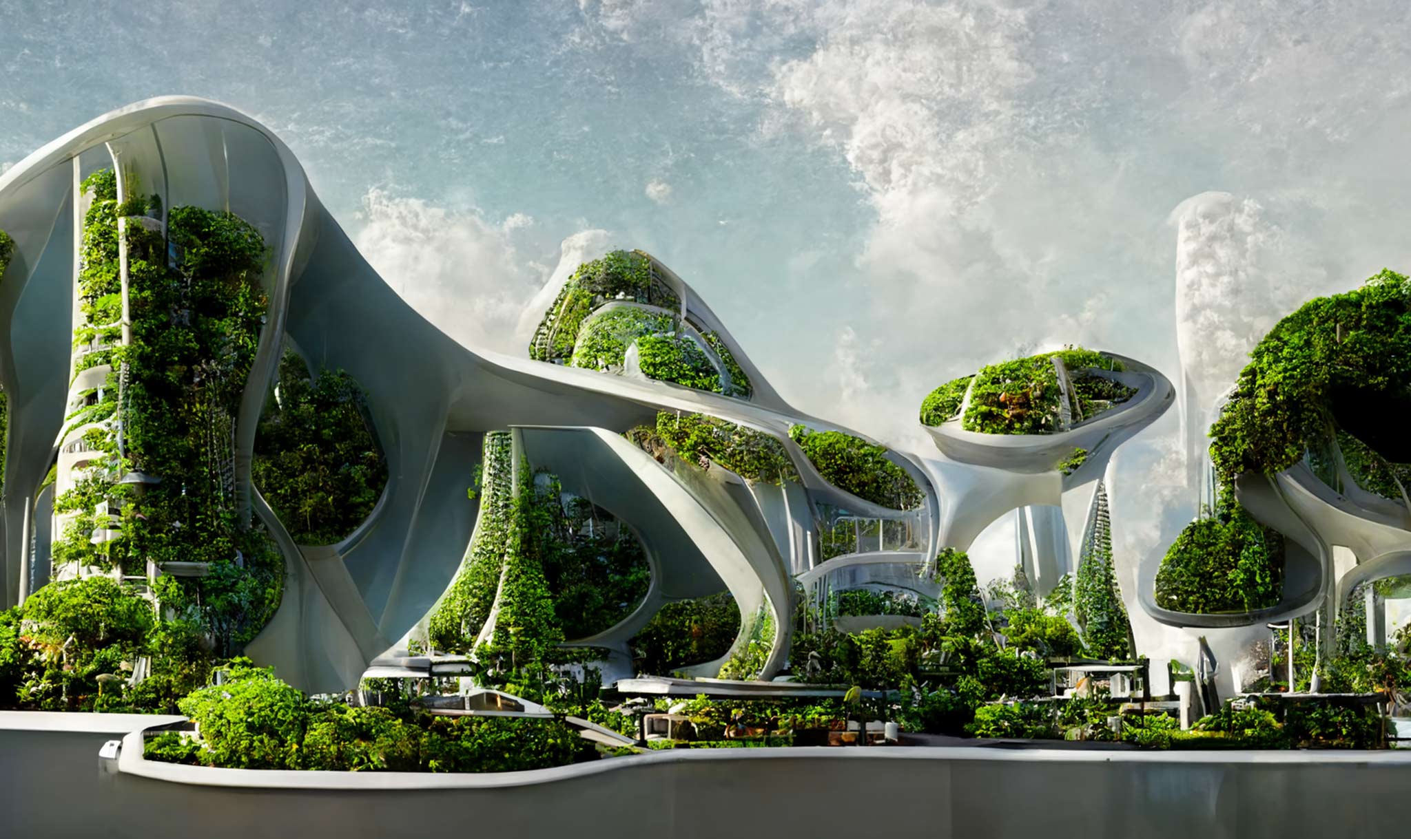 Bhatia made future cities with AI and his imagination.