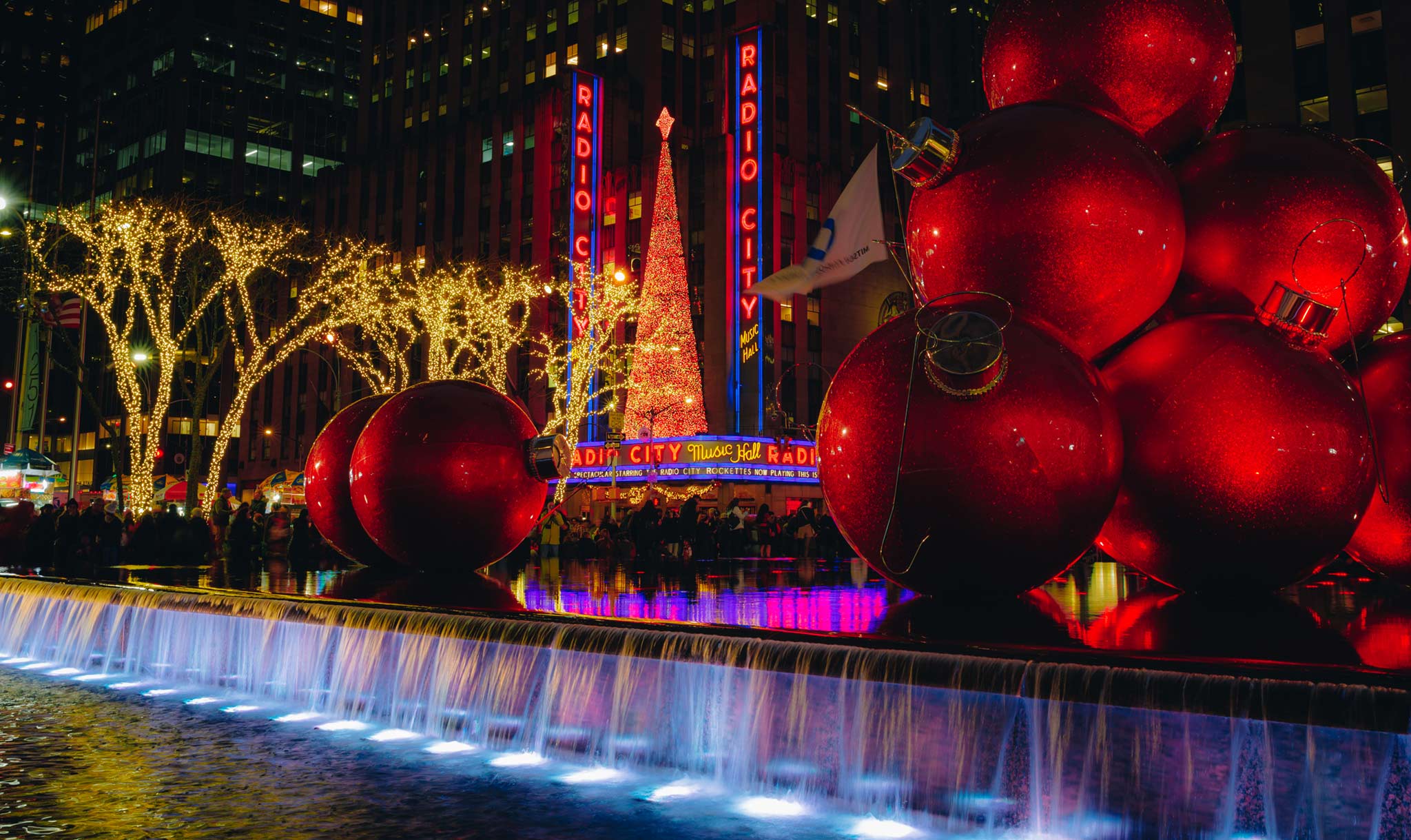 They dance inside a famous theater called Radio City Music Hall.