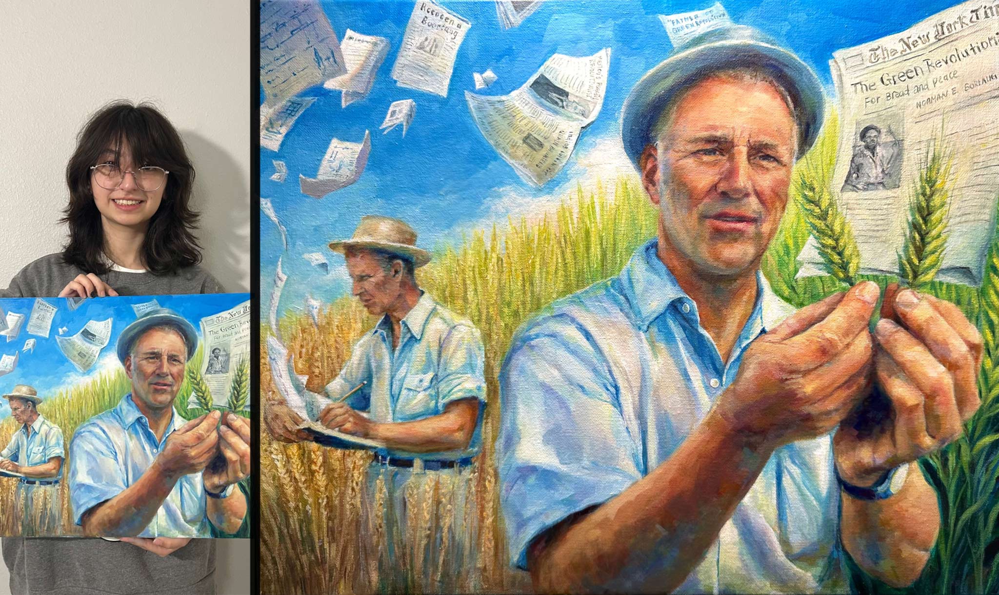Paulina Ausucua won a prize for “The Shape of Growth.”