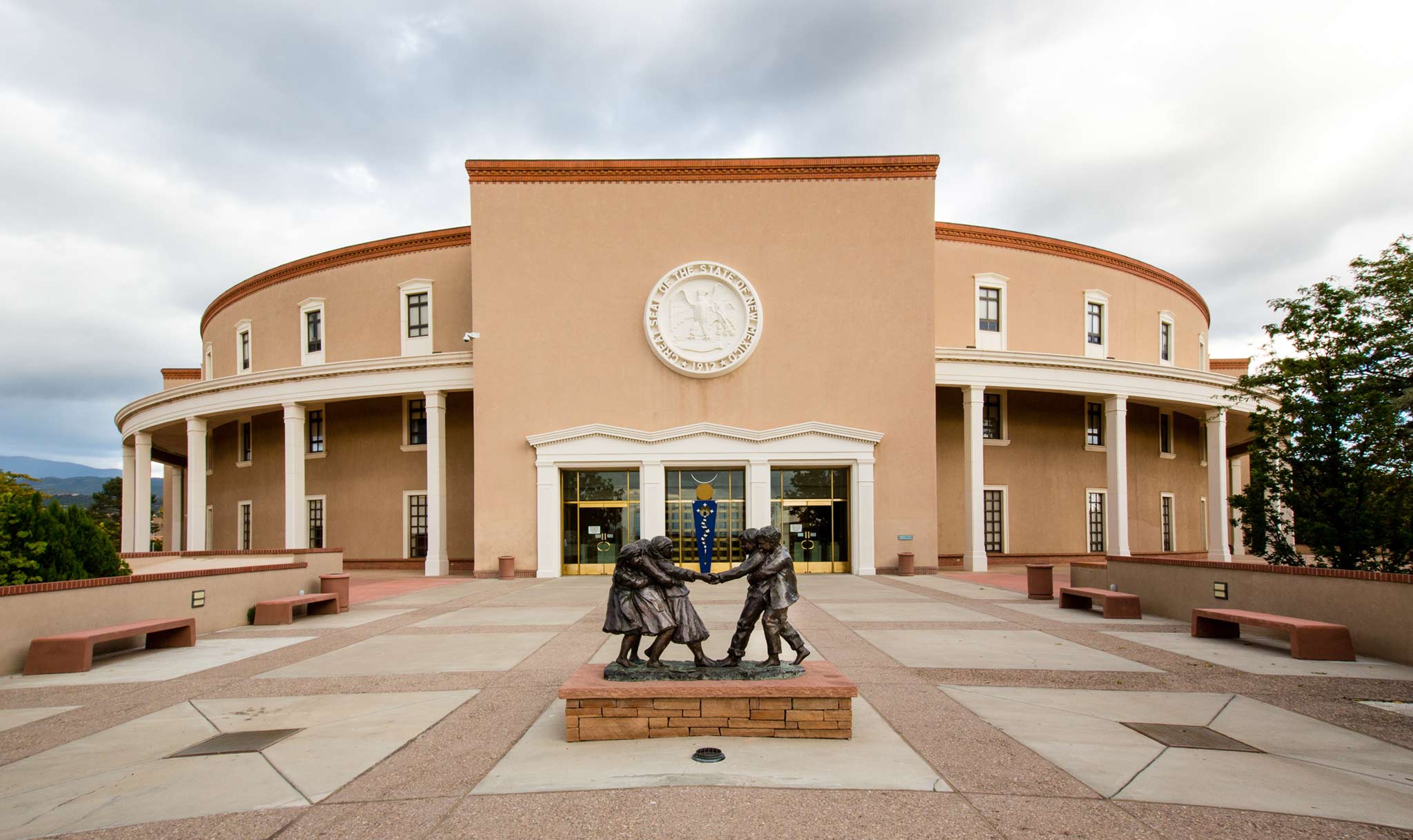 The New Mexico State Capitol is in Santa Fe, New Mexico.