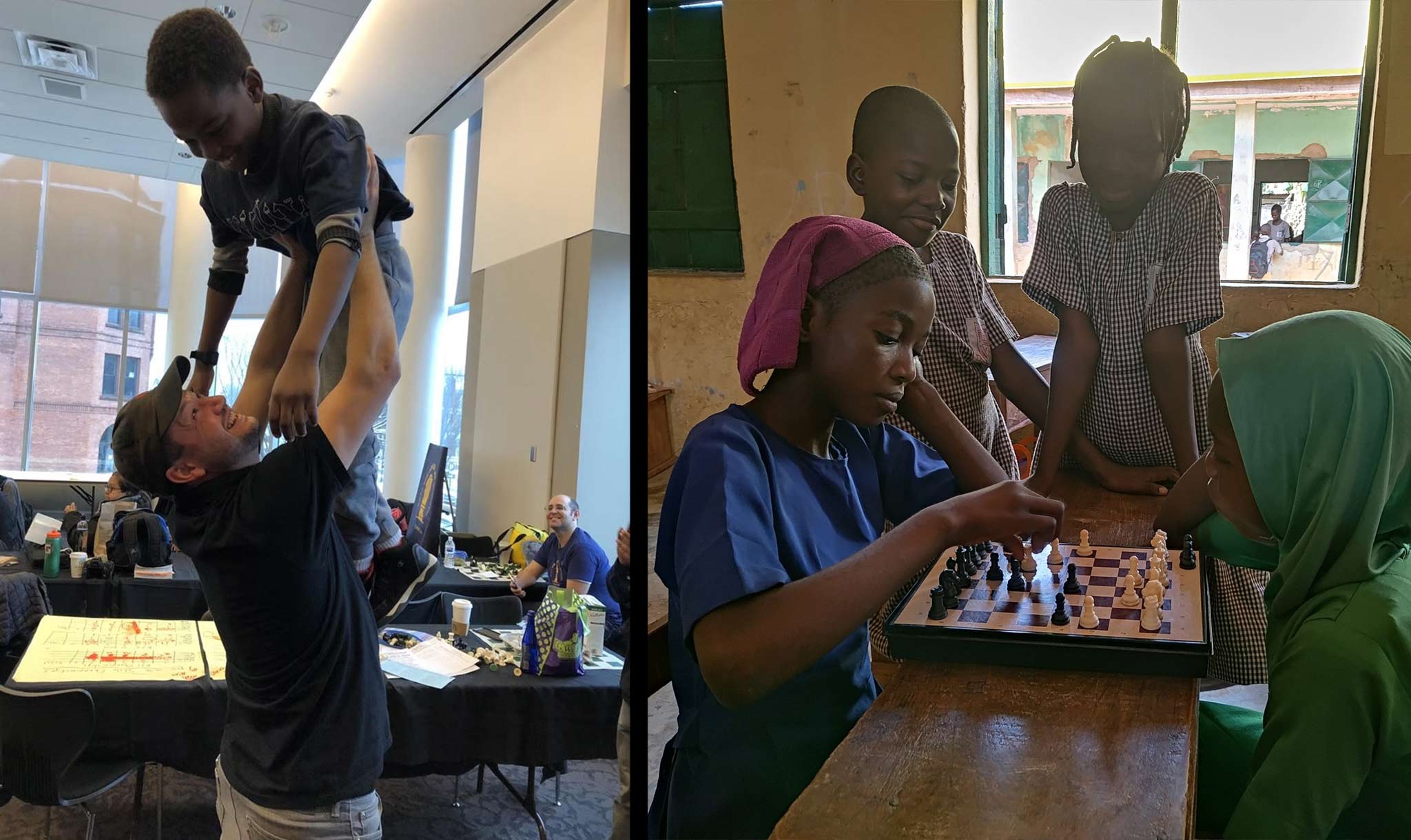 Russell Makofsky (left) called chess “the universal language.”
