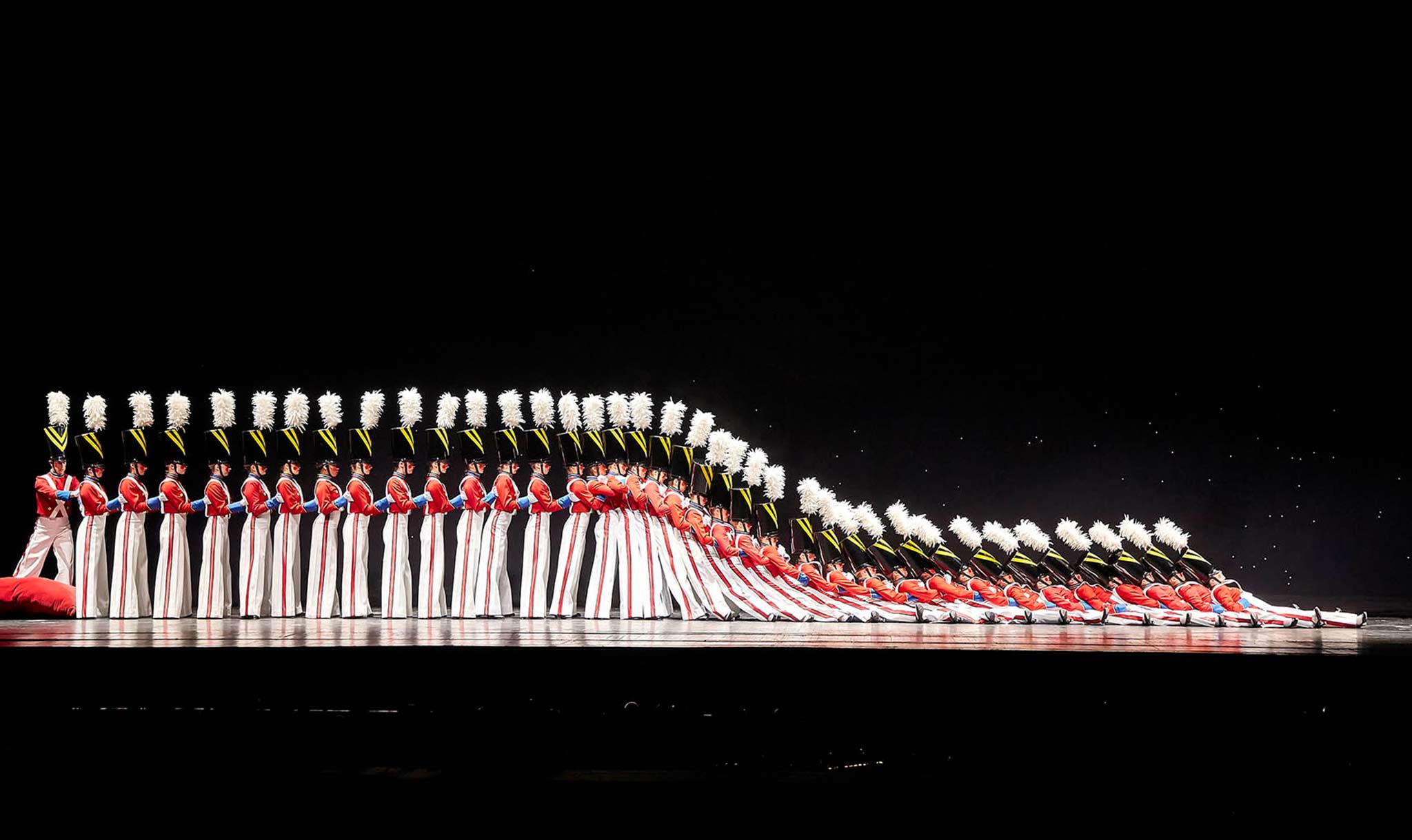 The Rockettes work together to do interesting dances.