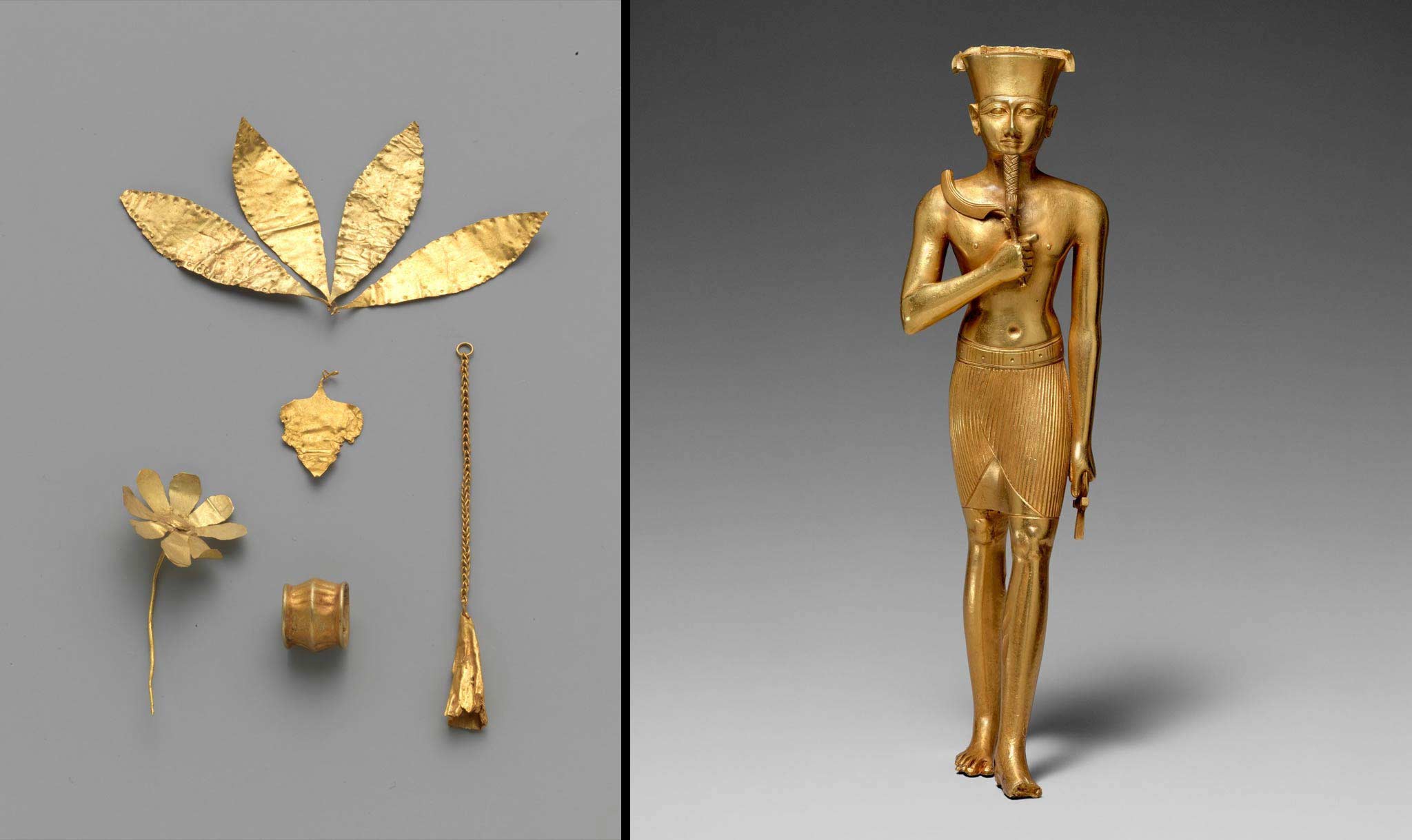 Ancient cultures used gold to craft jewelry and sculptures.