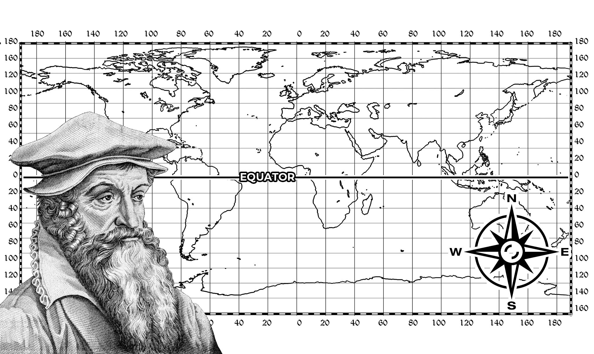 Gerardus Mercator created the Mercator projection map in 1569.