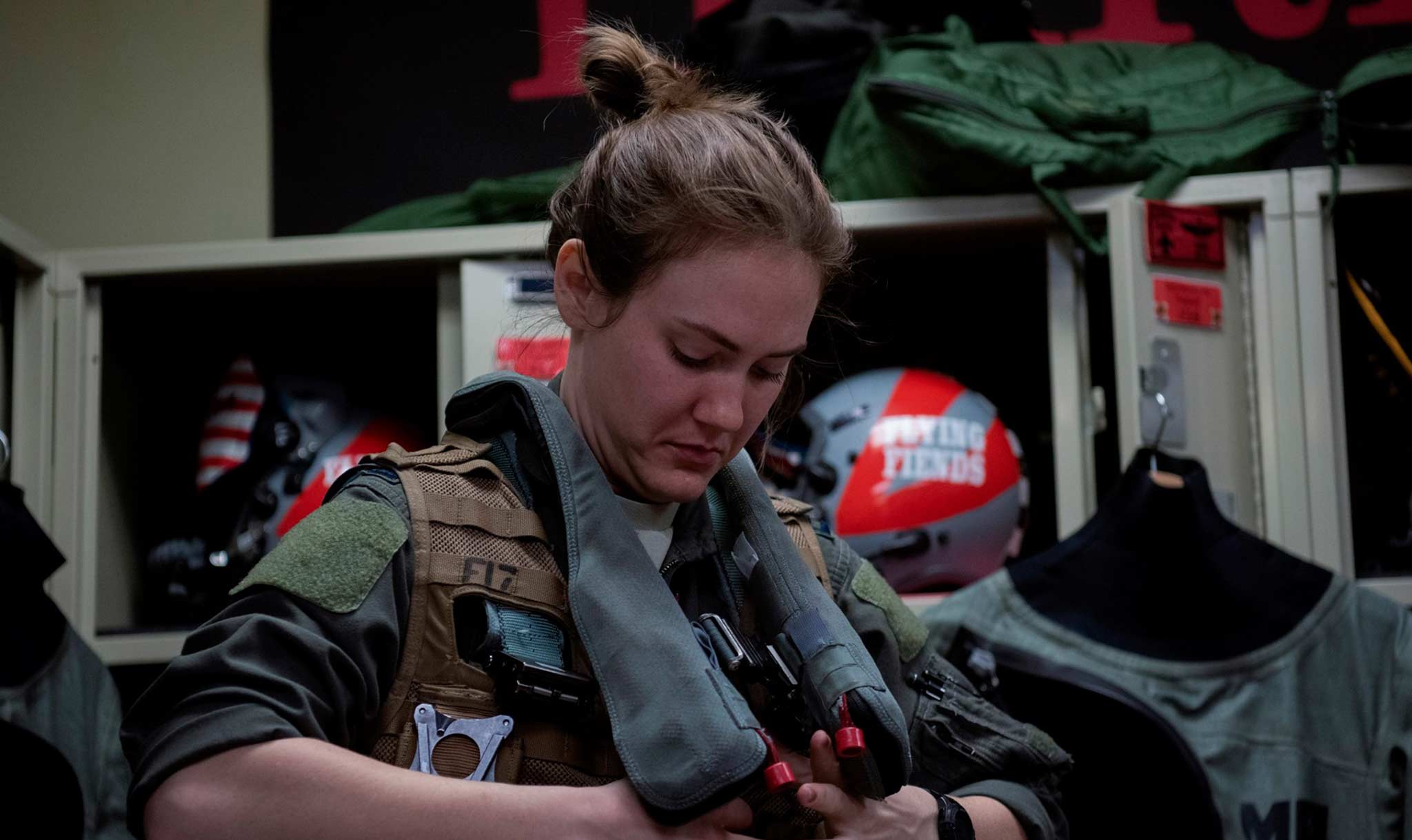 Brittany Dippel gets set to fly for the U.S. Air Force.