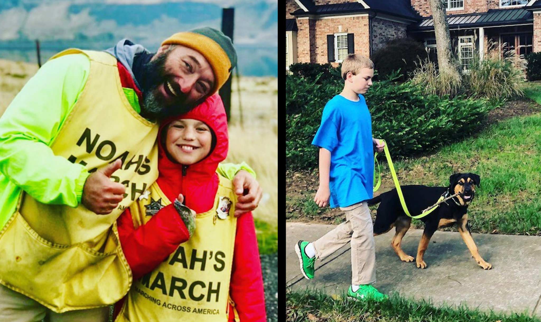 Even after his march, Noah Barnes tries to stay active!