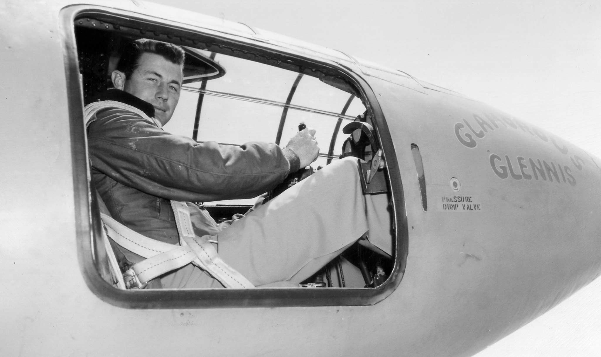 Here is the pilot inside the cockpit!