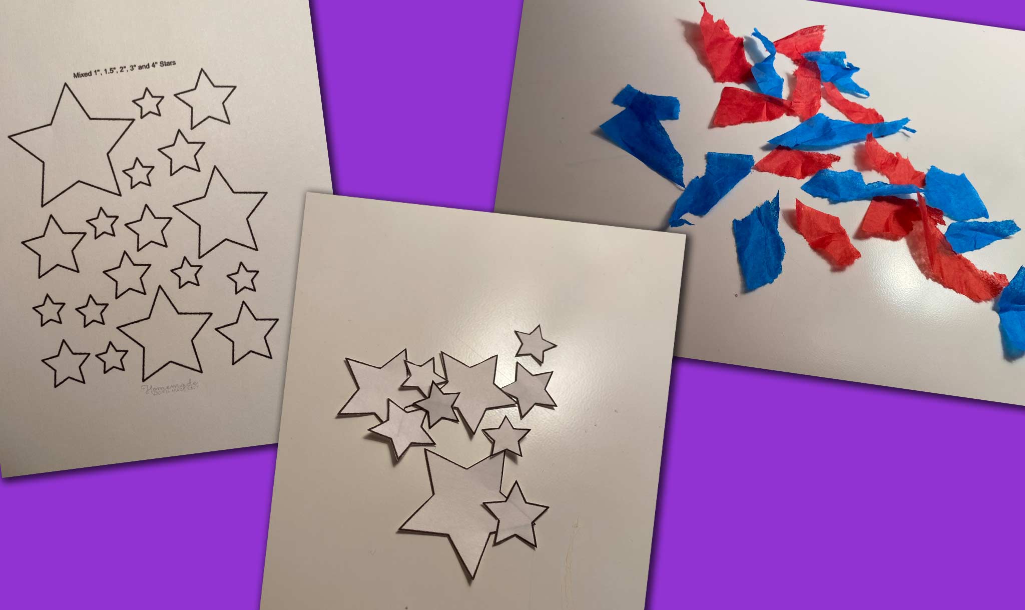 Cut out shapes to put in your suncatcher.