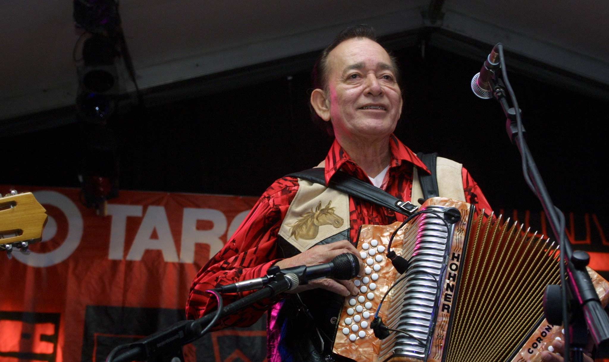 He was famous for playing the accordion.