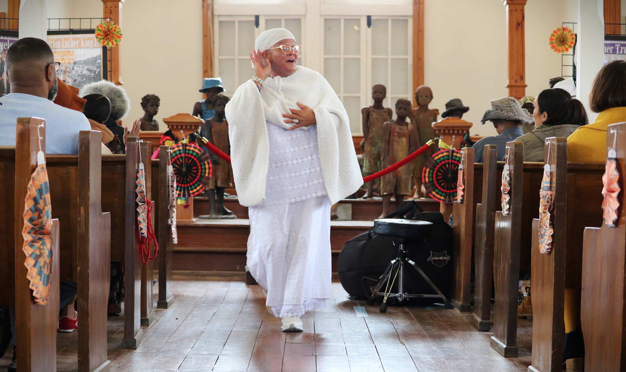 Formerly enslaved people helped build the church in 1870.