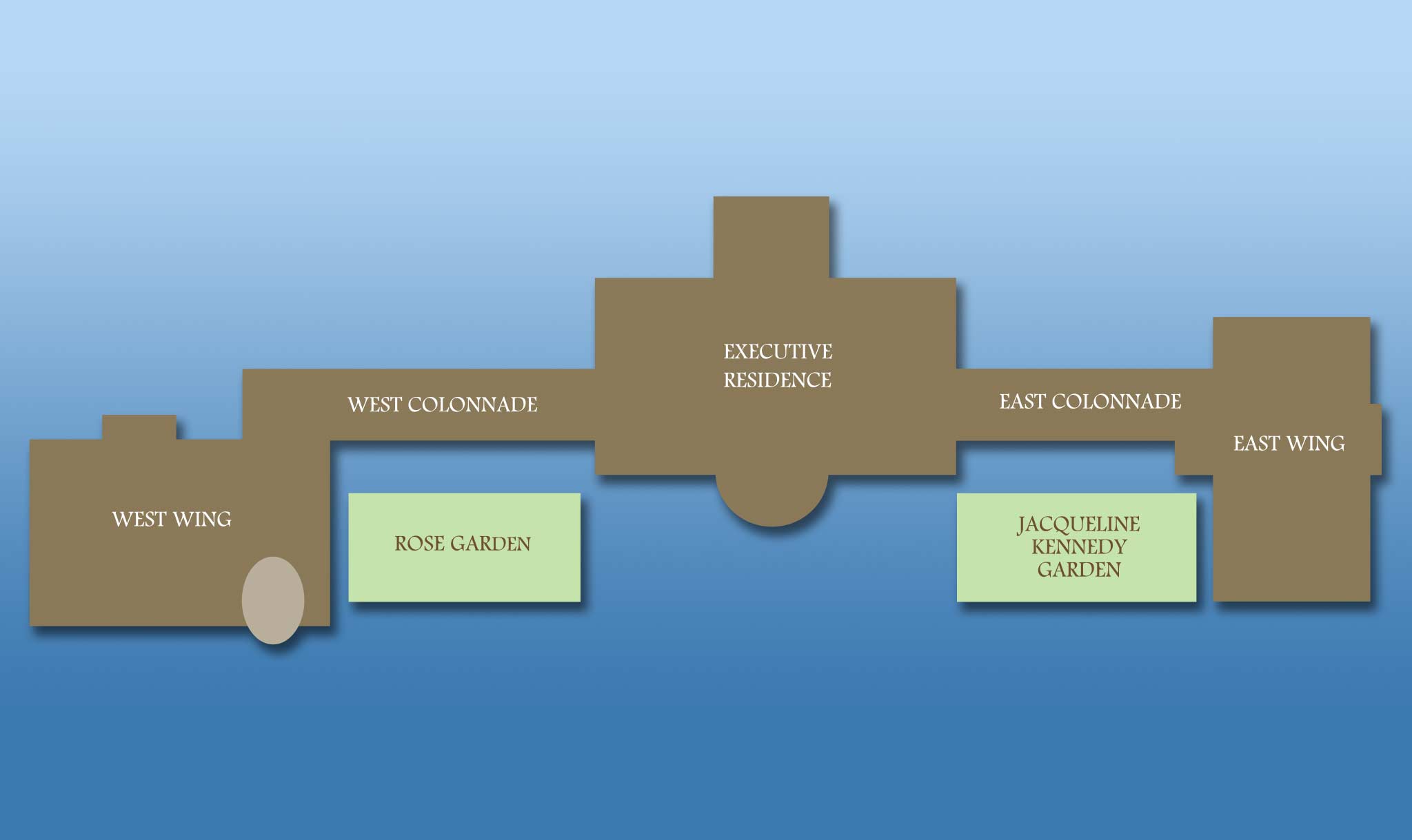 A map of the White House
