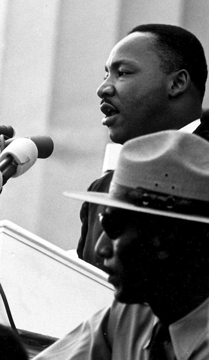 Martin Luther King Jr. giving his “I Have a Dream” speech
