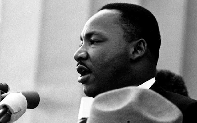 Martin Luther King Jr. giving his “I Have a Dream” speech