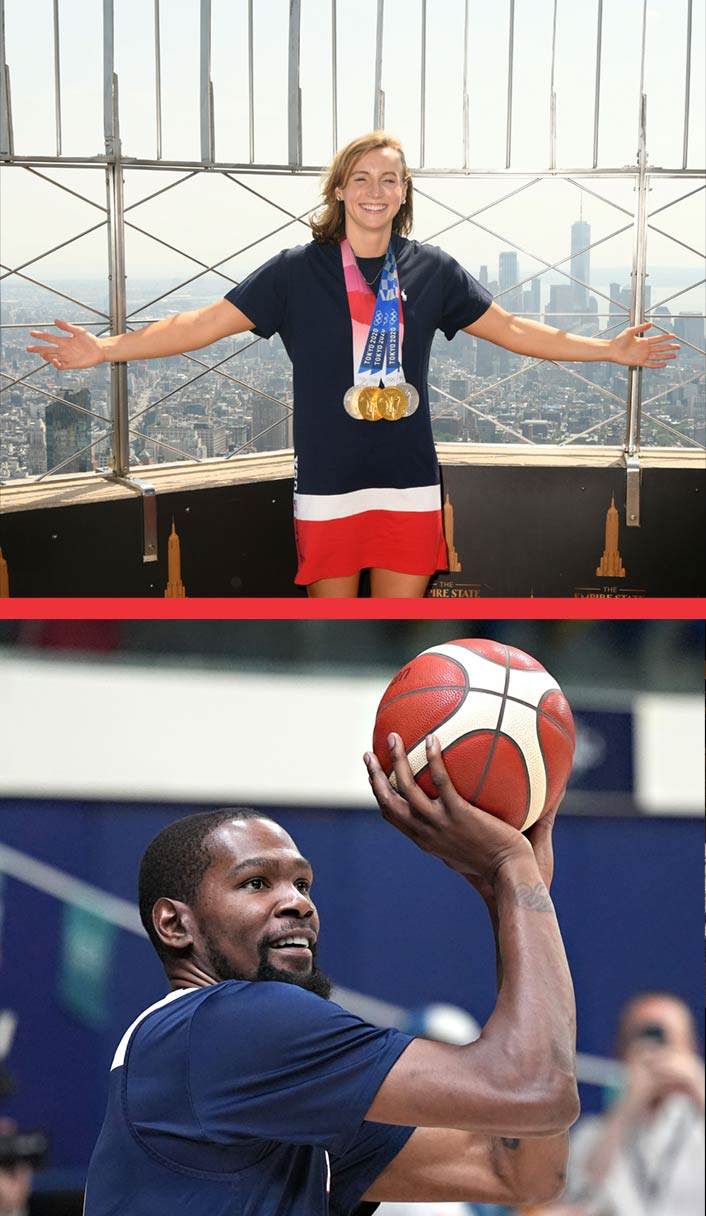 Katie Ledecky and Kevin Durant could break records.