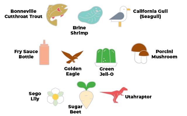 The symbols on the designs are important to Utah.