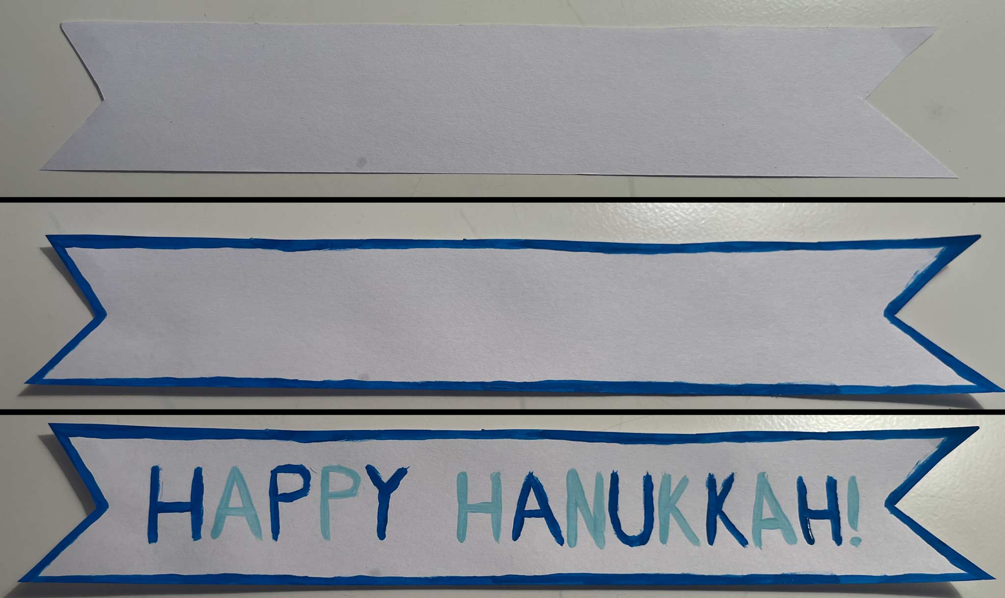Make a banner with a special message.