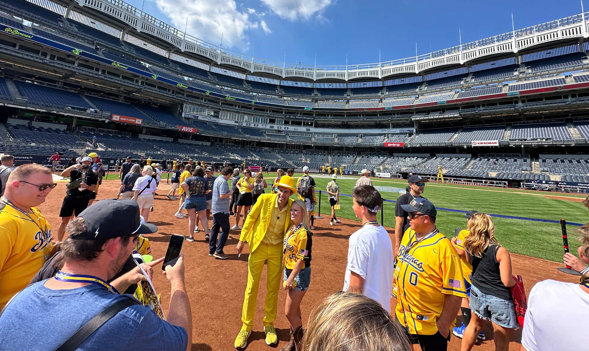 Jesse Cole (yellow hat) founded the Bananas in 2015.