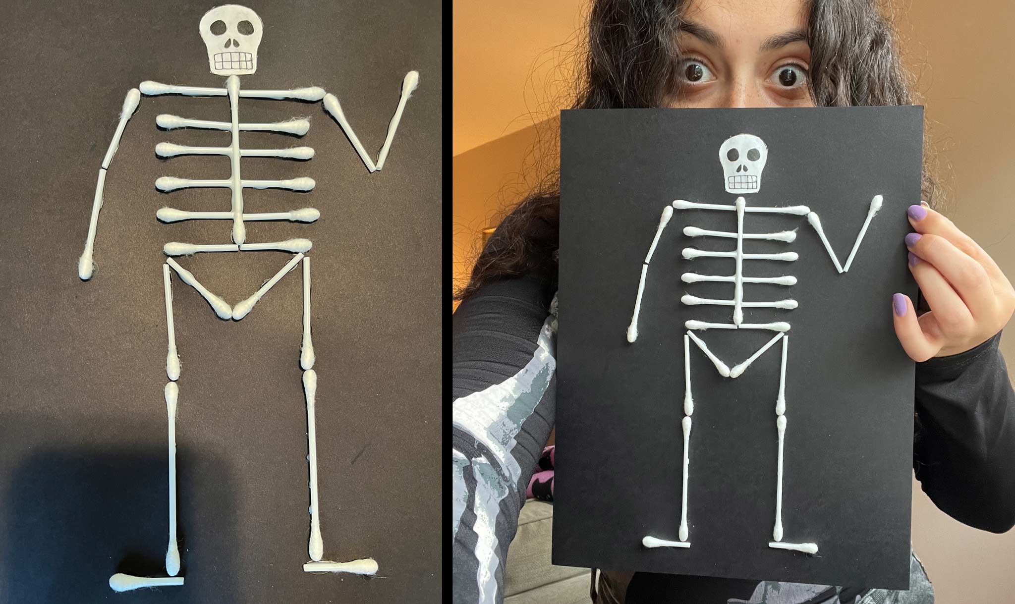 Paste your boney pal together and you’re done!