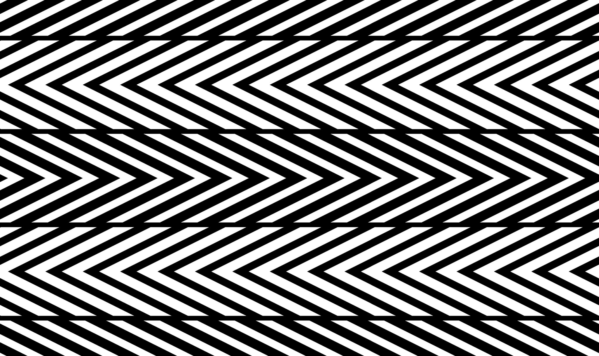 All four horizontal lines in this image are straight!