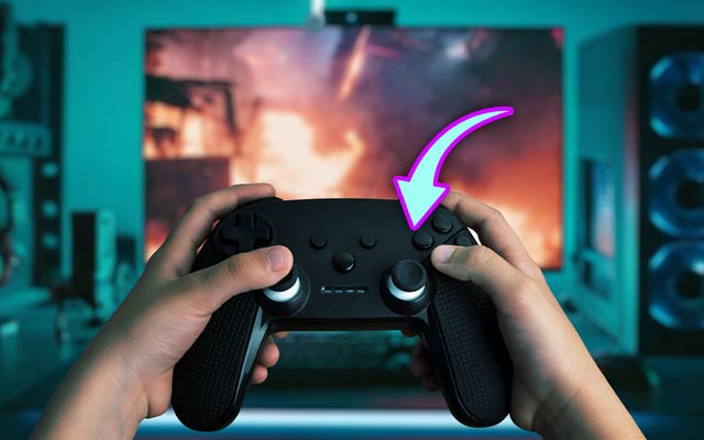 The right joystick often controls a game’s view.
