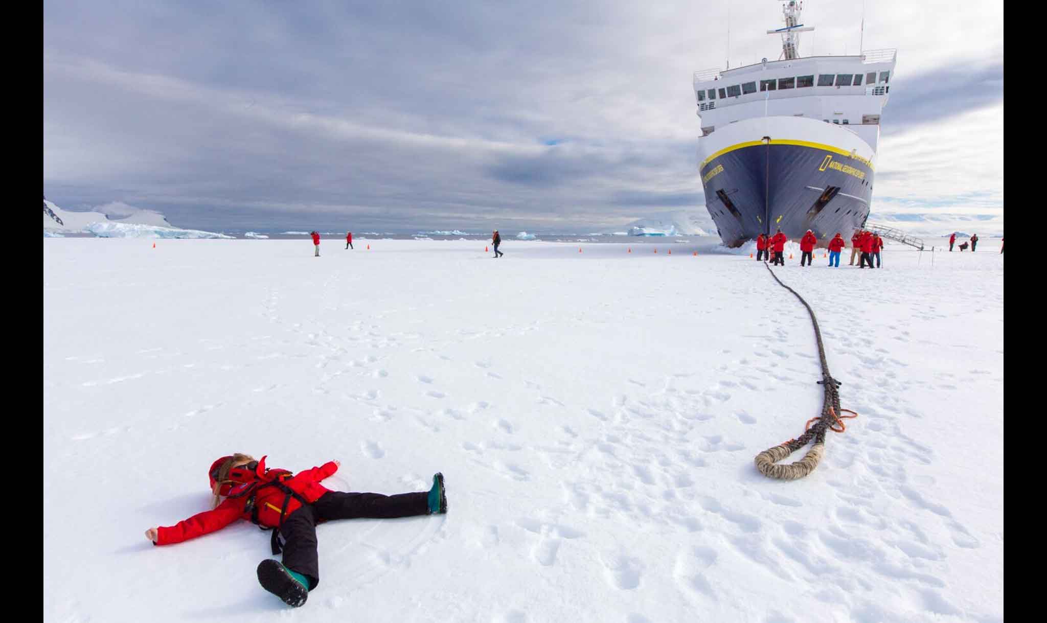 Evelyn Stoen visited Antarctica as a tourist when she was 8!