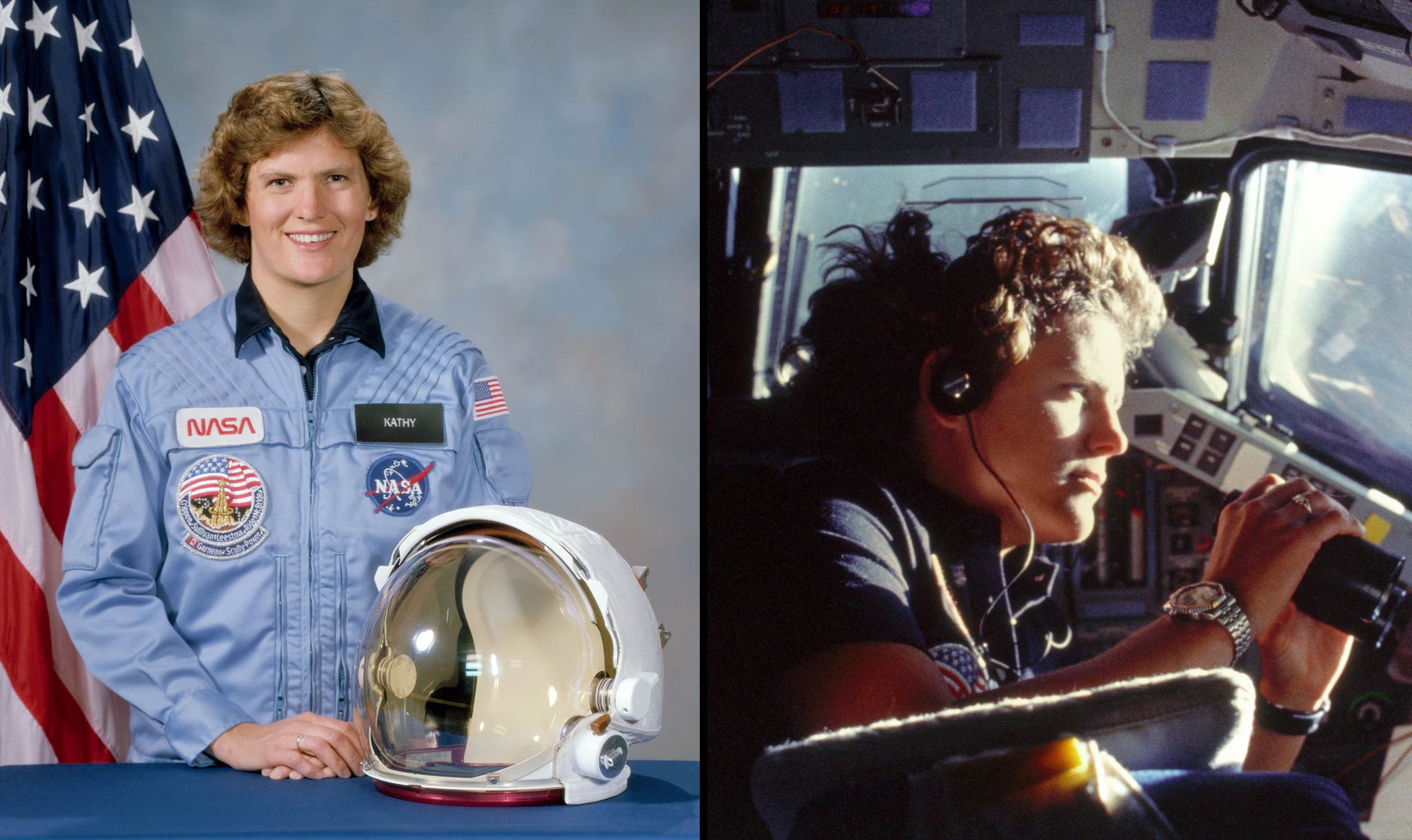Kathy Sullivan first flew to space in 1984.